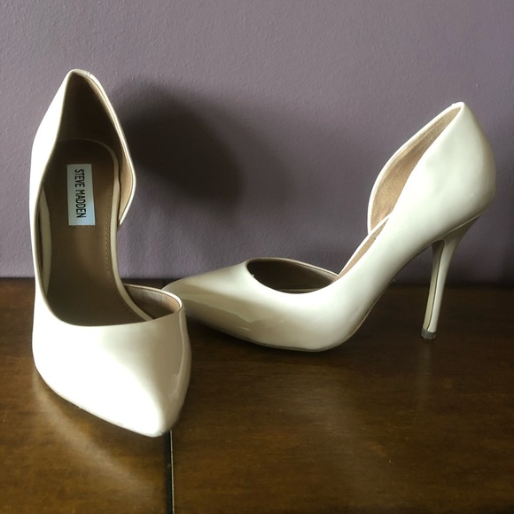 Steve Madden Nude Patent Leather D’Orsay Pump - Picture 2 of 5